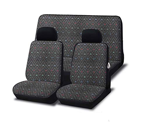 Coprisedili in cotone per Cinquecento Seicento Panda 1986 1987 1988 1989 1990 1991 1992 1993 1994 1995 1996 1997 1998 1999 2000 2001 2002 2003 specifici 750 4x4 1000 Country Club Young Sporting