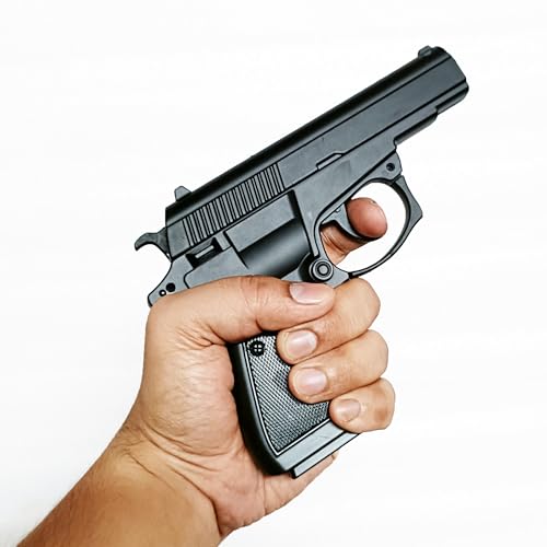 Image of Cast Iron Gas Lighter Cigarette Pocket Lighter - Windproof Lighter - Jet Flame - Hookah Lighter Pocket Lighter | CZ83 Z-Black Heavy Metal Pistol Gun Lighter with Half-Barrel Pull Back System