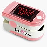 Zacurate Pink Series Fingertip Pulse Oximeter and Blood Oxygen Saturation Monitor (Peach Pink)