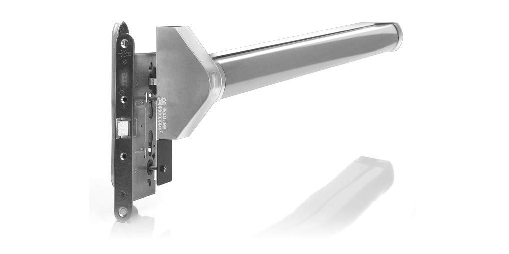 Dispositivo antipánico de deslizante, modelo de embutir de nueca de 9mm de la gama Quick en acabado gris-gris