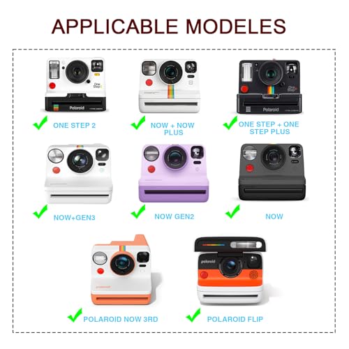 WOGOZAN Protective Case for Polaroid Now 2nd/3rd, Now+ Gen 2/3rd, I-Type, OneStep+, Onestep 2, FILP, Instant Film Camera - Hard Shell Camera Case with Adjustable Shoulder Strap (Coral) (No Camera) by WOGOZAN - Image 3