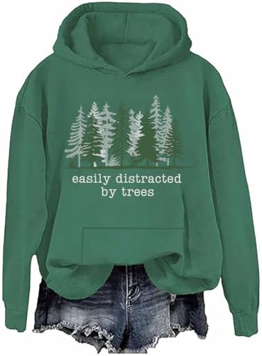 Easily distracted by trees sweatshirt men women easily distracted by trees hoodie funny tree shirts