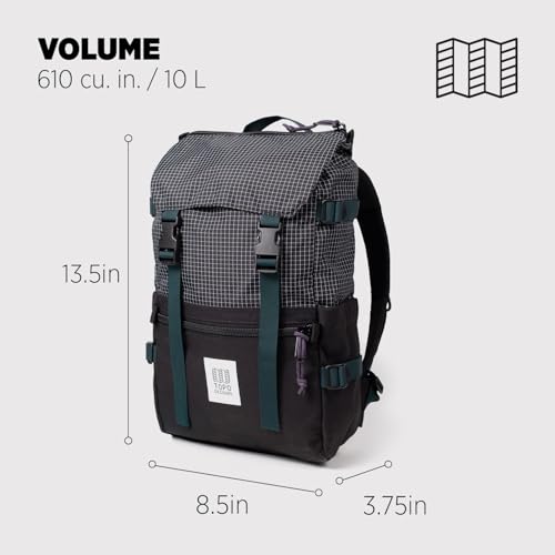 Image of Topo Designs Rover Pack Mini - Small Sized Daypack for EDC, Day Trips, Hikes, Iconic Denver Design, Fair Trade + Bluesign