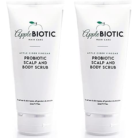Apple Cider Vinegar Scalp Scrub 2PK - Exfoliating Scalp Treatment with Coconut & Sesame Seed Oils - Moisturizes & Relieves Itchy, Flaky Skin. Hair Scrub & Scalp Cleanser for Build Up, Healthy Hair Cover