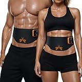 Ceinture abdominale électrostimulation 7 modes et 15 niveaux avec option chauffage 3 niveaux, électrostimulateur abdominal fiable et efficace, Stimulateur d'abdominaux EMS pour Homme et Femme