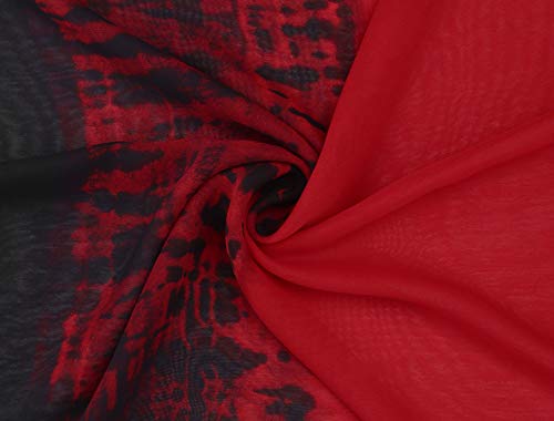 uxcell Long Chiffon Lightweight Scarf Gradient Color Beach Wrap Scarf Spring Summer for Women3