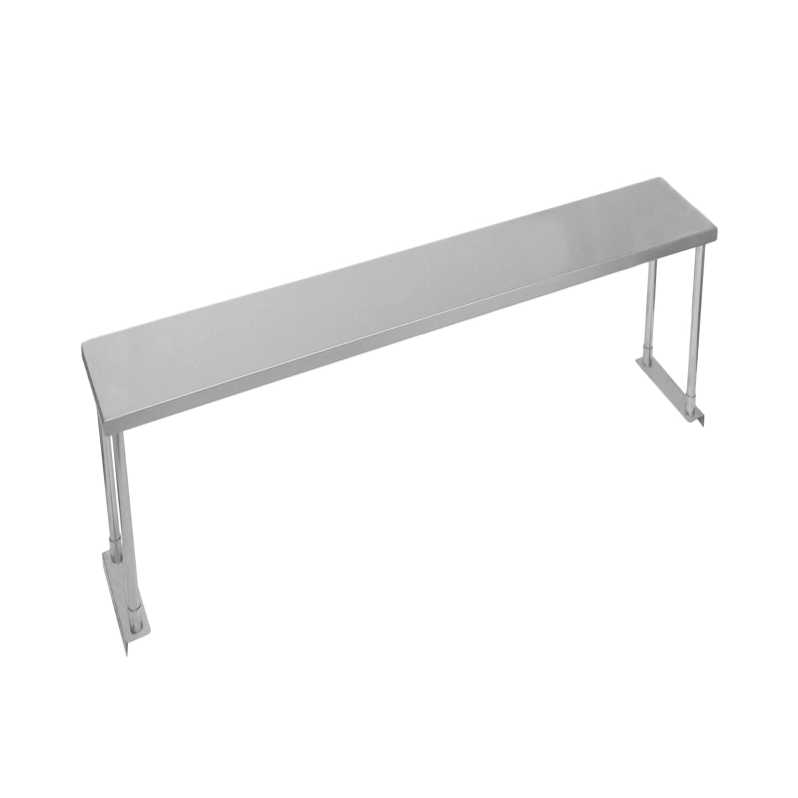 Sobremesa de Cocina Comercial de 304 Acero Inoxidable Estante de 1 Nivel Mesa de Catering Sólo para Preparación de Comida Industrial Capacidad 100kg por Estante 150x30x45cm Kit de Fijación Gratis