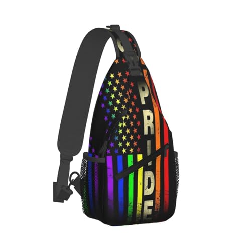 LGBT Bags Rainbow Sling Bag Lgbt Gay Pride Chest Shoulder Crossbody Bag Backpacks for Women Men2