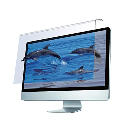 Best Deal PixelRo Universal Blue Light Blocking Screen Protector for 26, 27 inch Monitor (16:9 Aspect Ratio) Anti Blue Light Anti-UV Eye Protection, Widescreen Hanging Type, Reduce Eye Fatigue and Eye Strain