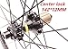 700c Road Bikes Wheelset 30mm Double-Layer Aluminum Rim V Brake Centerlock Disc Brake Wheel Set Carbon Fiber Hub for 7-11 Speed Cassette F24 R24 Holes