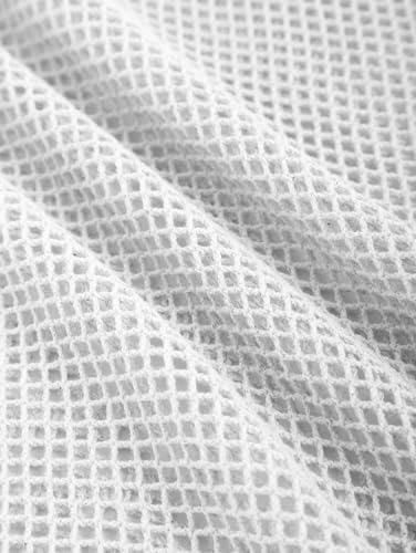 Image of ZAFUL Sarong Coverups for Women Beach Vacation Fishnet See Thru Tie Side Bathing Suit Cover Up Mini Skirt (1-White, One Size)