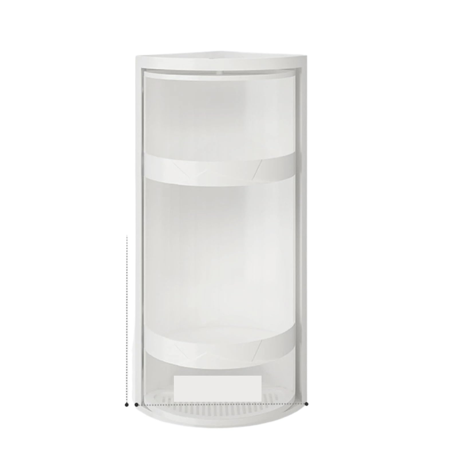 Scaffali for scaffali cosmetici for armadietti angolari impermeabili con ripiano triangolare rotante a 3 strati for la cucina del bagno per soggiorno, camera da letto