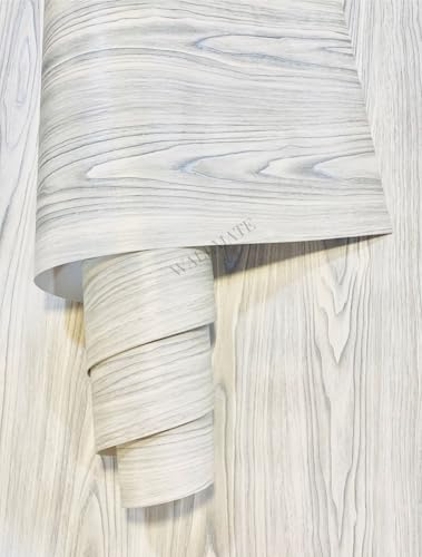 Image of WALLMATE Self Adhesive Wood Grain Wallpaper Vinyl Furniture Sticker Wood Wallpaper Kitchen Wallpaper Wooden Door Desktop Wallpapers (Slate Wooden, 24x78 Inch)