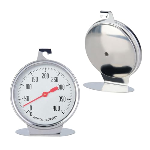 Oven Thermometer, Acciaio in Piedi Forno Termometro, Forno Interno Indicatore di Temperatura per Cottura Barbecue 0~400 ℃