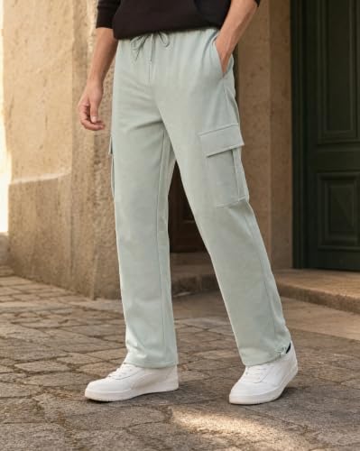 Image of Nobero Joggers for Men | Oversized Fit | Elasticated Waist with Drawcord | Soft & Breathable Fabric | Loose Track Pants | Casual & Streetwear
