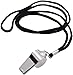 Calsgkspray Silver Whistle,Stainless Steel Sports Whistle with Lanyard, Loud Crisp Sound Whistle Great for Coaches, Referees Uniforms and Apparel, and Emergency Megaphones