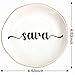 JoycuFF Sara Personalized Name Ceramic Jewelry Tray, Mothers Day Christmas Anniversary Engagement Birthday Gifts for Women Couples, Trinket Dish for Rings Earrings Necklaces Bracelets Keys