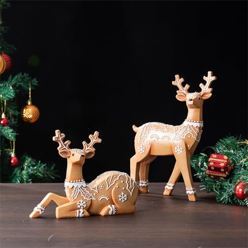 Sculpture de renne pour centre de table de Noël et fêtes - 6