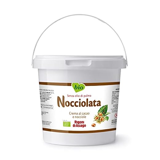 RIGONI DI ASIAGO - Nocciolata, Crema De Cacao Y Avellanas, Chocolate De Untar, Natural, Sin Azúcar, Sin Aceite De Palma, Orgánico, 100% Ecológico - 2.5 Kg