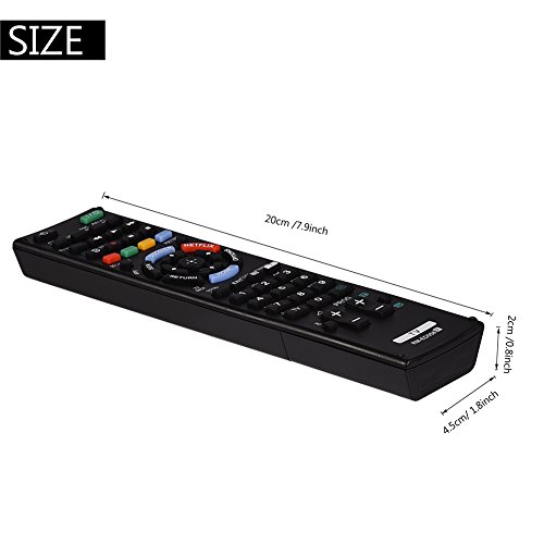 Multi-functional TV Remote Control, Remote Control Replacement for Sony RM-ED058 TV(Black) - Image 4