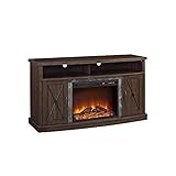 Ameriwood Home Barrow Creek Electric Fireplace TV Stand for TVs up to 60', Espre