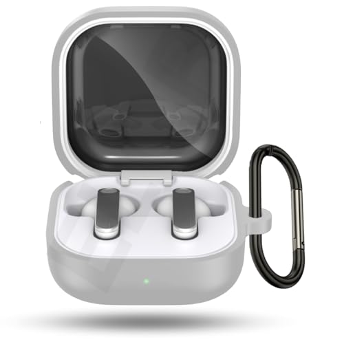 Image of ELOR Premium Silicone Case Cover Compatible with Samsung Galaxy Buds 4 | 4 Pro (Earbuds Not Included) (Light Grey)