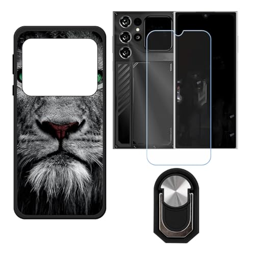 BMPNLSZ �K�p Oukitel C62 GT�p+HD�����K���X�ɓK�����ėpTPU�P�[�X�A�V���J�Q���P�[�X�o���p�[�ی�o�b�N�P�[�X-�ɓK����9�d�x�X�N���C�u�h�~�X�N���[���v���e�N�^(6,88") + ���O���\�Ŕėp�I��360�x��]�\�ȃX�e���g����