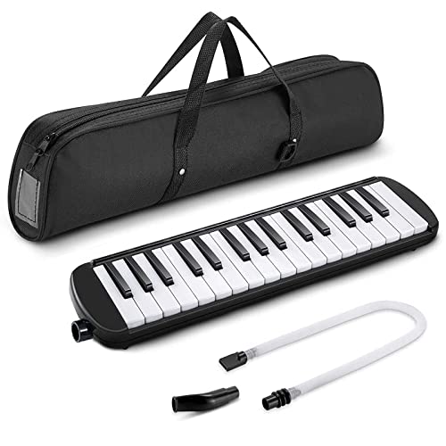 De Viento, Musical Instruments AVEDISTANTE Melodica,Instrumento de melodía de 32 teclas,instrumento de teclado de piano de aire con estuche de transporte,32 teclas para...