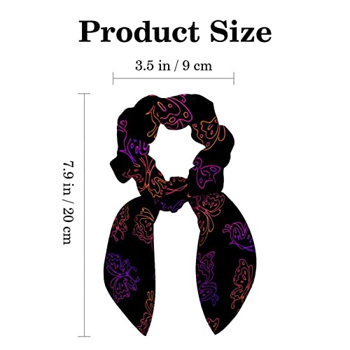 Chouchous pour cheveux papillon avec nœud mignon et ruban de queue doux - 3