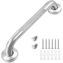 Healthline Trading Grab Bar, 16", Knurled Chrome
