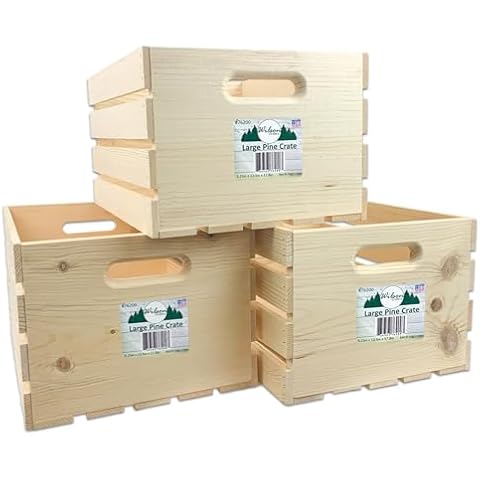 Wilson Wooden Pine Storage Crates Cover