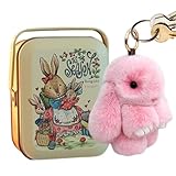 Bonito tamaño: el llavero de conejo, mide 15 cm, es lo suficientemente pequeño como para llevarlo sin añadir volumen a tu bolsillo o mochila mientras que hace una declaración elegante. Es el tamaño ideal para personas conscientes de la moda