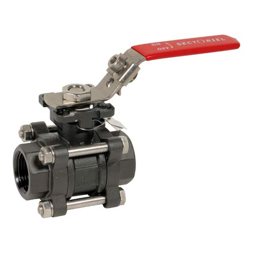 Syveco737008 Series 737 Ball Valve, 3 Pieces, PN63, One Platinum ISO, ATEX, Power Range, 1" 1/2 BSP