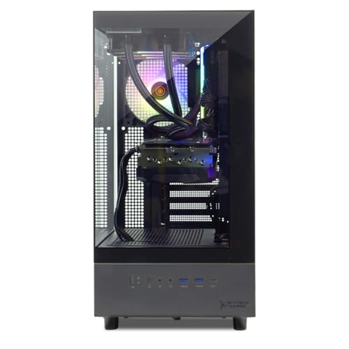 Image of Skytech Gaming Azure 3 Gaming PC, AMD Ryzen 7 7800X3D 4.2GHz, NVIDIA RTX 5060 Ti 16GB VRAM, 1TB Gen4 NVMe SSD, 32GB DDR5 RAM 6000, 850W Gold ATX 3 PSU, 360 ARGB AIO, WI-FI 5, Windows 11, Desktop
