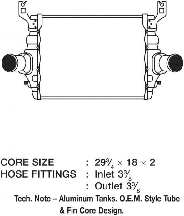 CSF For Ford Excursion 2000 2001 2002 2003 7.3L Intercooler | 6017
