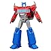 Transformers EarthSpark Optimus Prime Battle Trailer Playset with Action Figure, Lights and Sounds, Electronic Truck Toys for Kids 6 and Up