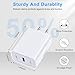 Samsung Fast Charging Block USB C Charger Box for Galaxy A16 A15 5G A35 A54 S24 FE S23 Ultra Z Flip6/Fold6 A25 A55 A14 A53 A23,Type C Wall Plug for iPhone 16 15 14 13 12 11 Pro Max Plus,Pixel 9 8a 7 6