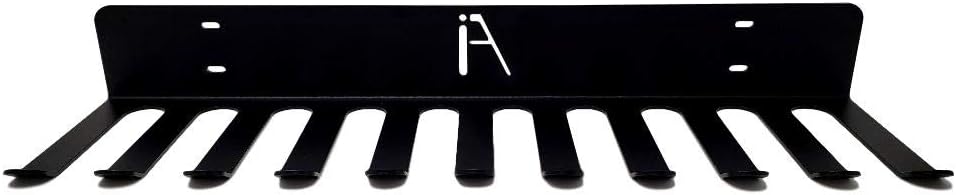 IRON AMERICAN Omega Beast Gym Storage Rack, Weight Room Organizer Gym Accessory Storage, 11 Prongs, 23 Inches, Heavy Duty Steel, Multi-Purpose for Bands Workout Equipment, Hardware Included : Sports & Outdoors