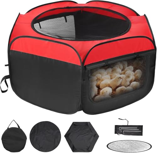 FAMIROSA Brooder Box for Chicks Starter Kit, Pop up Chicken