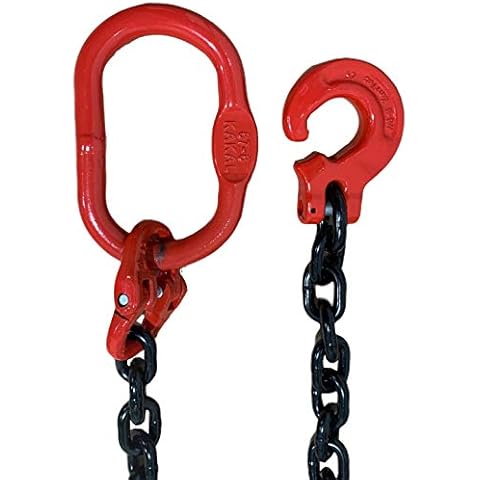 Forstkette Rückekette Chokerkette 8mm 4000kg 2-5 Meter Güteklasse 8 Rundstahlkette (5 Meter) Cover