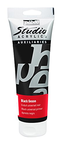 Preisvergleich Produktbild Pébéo Studio Acryl 250 ML Gesso Schwarz