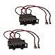 Sound way Lautsprecherringe Adapter Halterungen passend kompatibel mit VW Golf 6, Golf 7, Passat, Polo, Up, Beetle, Seat, Arosa MII, Toledo, Skoda Fabia, Octavia