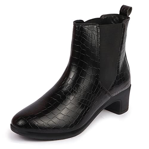 Image of FAUSTO Women Flared Heel Boots