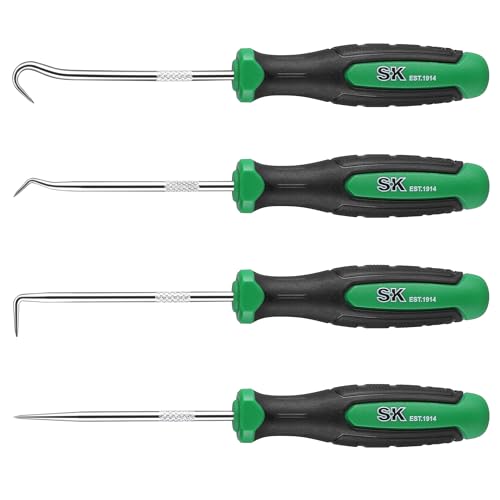 Image of SK 4-Piece Hook and Pick Set, Straight Pick, Offset Pick, 90Pick and Hook