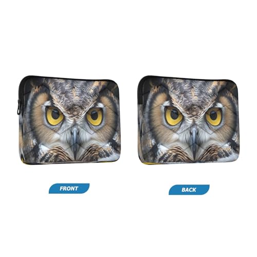 Funda para portátil 13-14 pulgadas con diseño búho impermeable miniatura 2