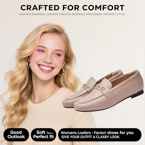 Image of Women's Loafer Shoes Leisure Slip On Work Shoes Comfort Walking Flats
