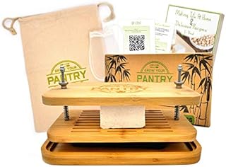 Tofu Press By Grow Your Pantry - Bamboo Wooden Design with a Stainless