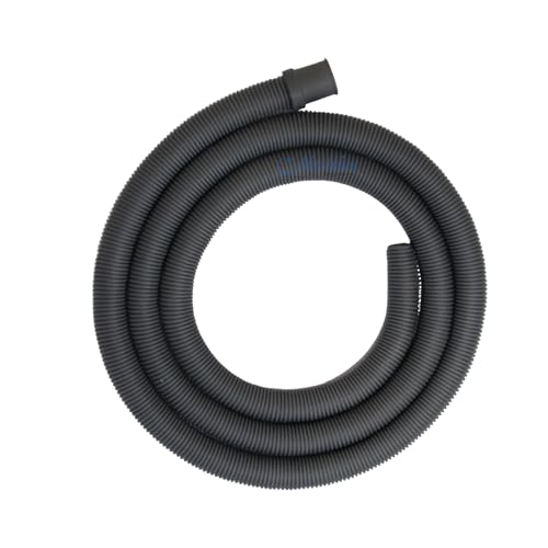 New Ware 5 Meter Flexible Outlet Drain Hose Pipe for Front Load Automatic Washing Machines | Heavy Duty Extension Waste Water Discharge Pipe (Grey)