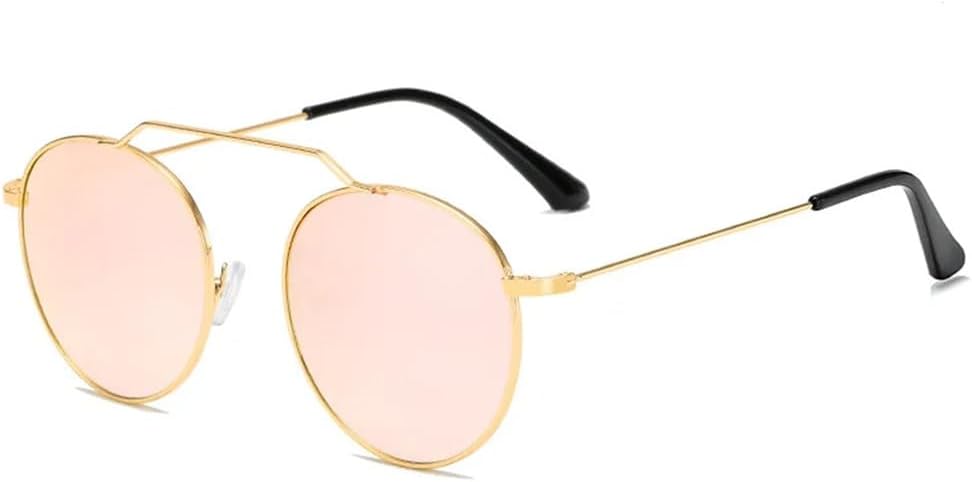 Retro Metal Round Frame Sunglasses Womens Sun Glasses
