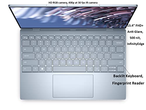 Image of Dell XPS 13 9315 13.4 inch Touch 16GB 512GB SSD Core i7-1250U 1.1GHz WIN11P, Sky (Renewed)